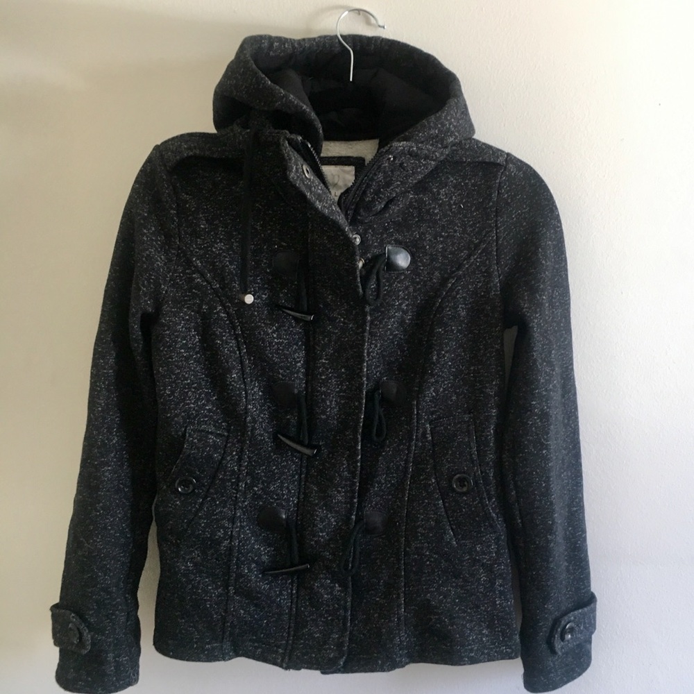 Dark Grey hooded coat